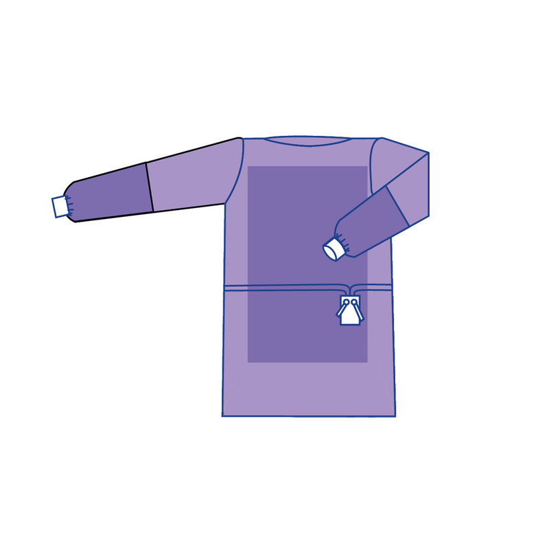 Халат мед.хірург. "Комфорт" Taipan-Рharm стерильний на зав’язках (TPS0910044)